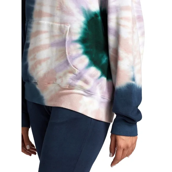 NWT Wildfox Womens S Navy Circular Tie Dye Hoodie Retail $126 - Picture 5 of 7